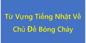 Từ Vựng Tiếng Nhật Về Chủ Đề Bóng Chày