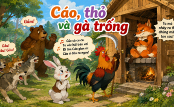 Truyện cổ tích Cáo, thỏ và gà trống