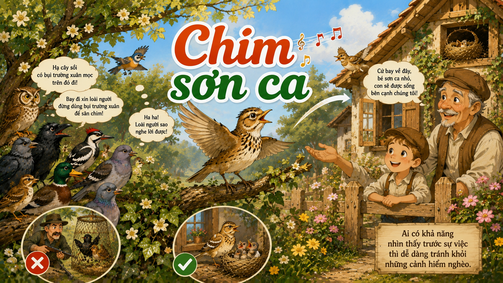 Chuyện kể cho bé Chim sơn ca