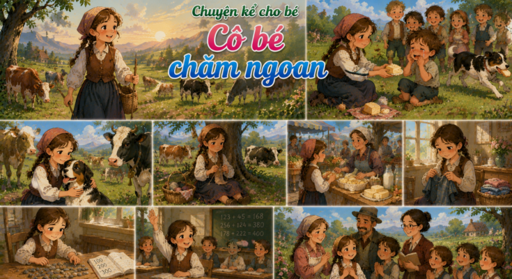Chuyện kể cho bé Cô bé chăm ngoan
