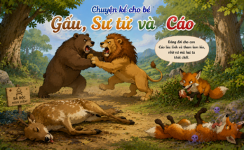 Chuyện kể cho bé Gấu, Sư tử và Cáo