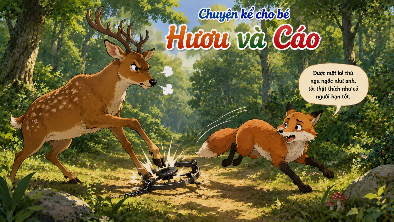 Chuyện kể cho bé Hươu và Cáo