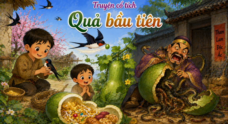 Truyện cổ tích Quả bầu tiên