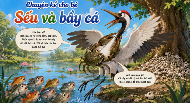 Chuyện kể cho bé Sếu và bầy cá