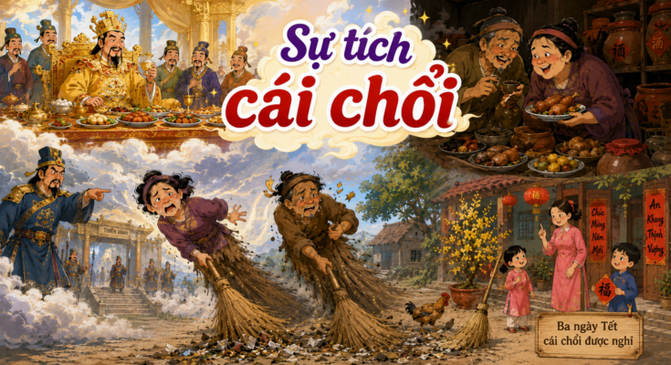 Truyện cổ tích Sự tích cái chổi