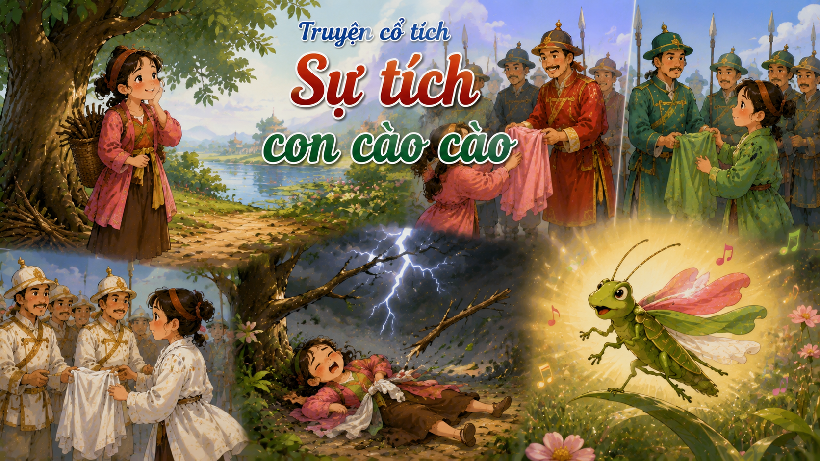 Truyện cổ tích Sự tích con cào cào