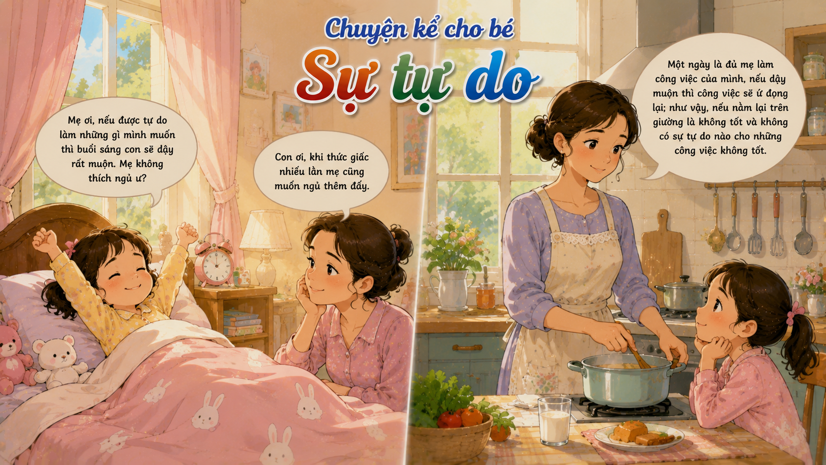 Chuyện kể cho bé Sự tự do