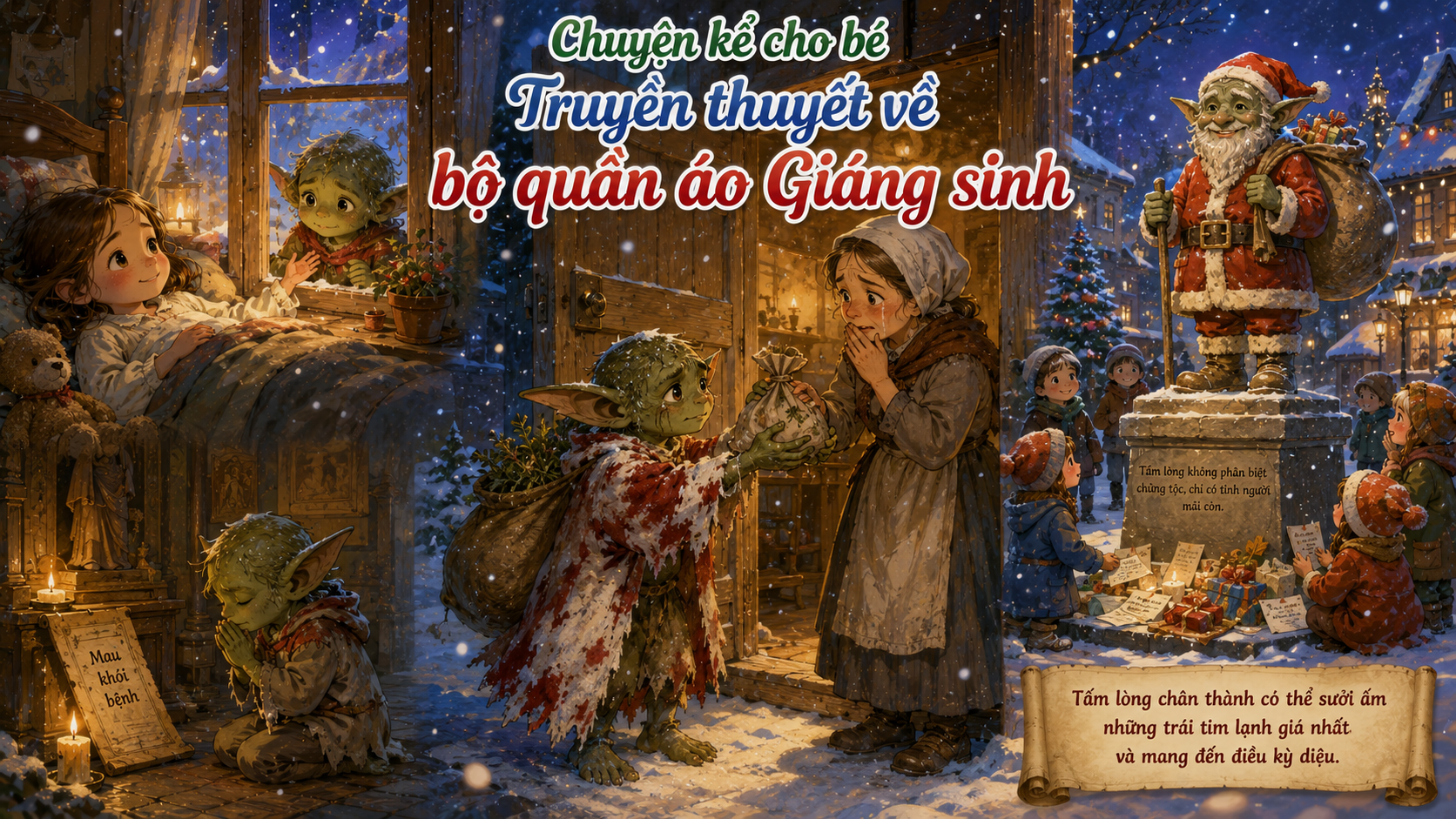 Chuyện kể cho bé Truyền thuyết về bộ quần áo Giáng sinh