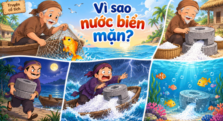 Truyện cổ tích Vì sao nước biển mặn?