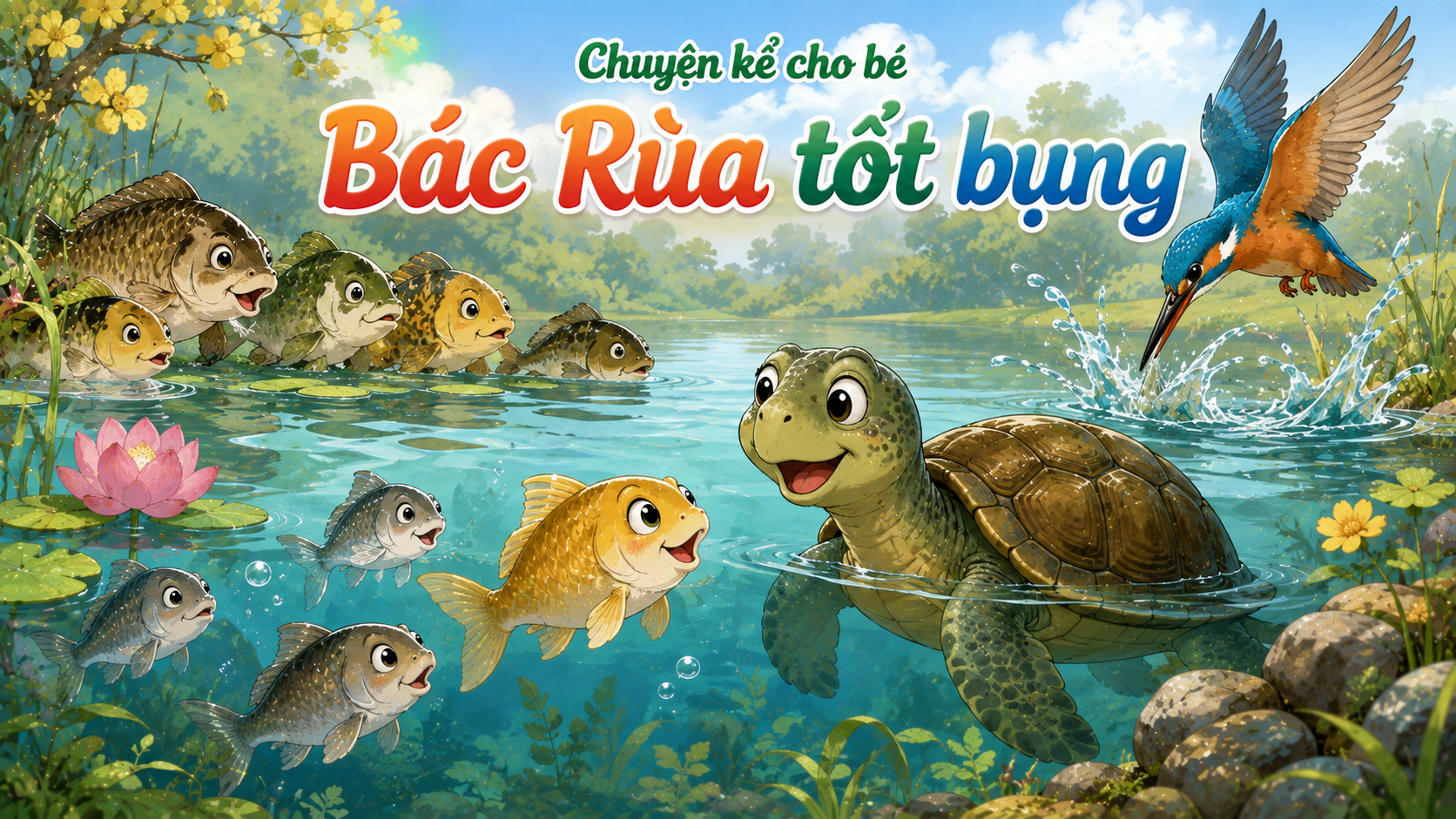 Chuyện kể cho bé Bác Rùa tốt bụng