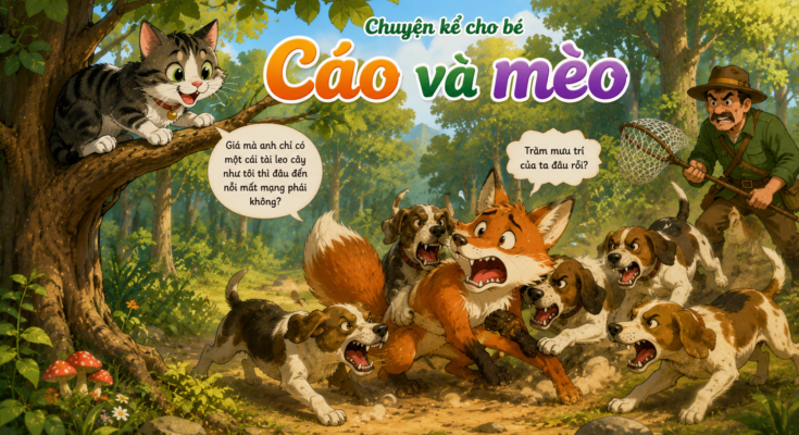 Chuyện kể cho bé Cáo và mèo