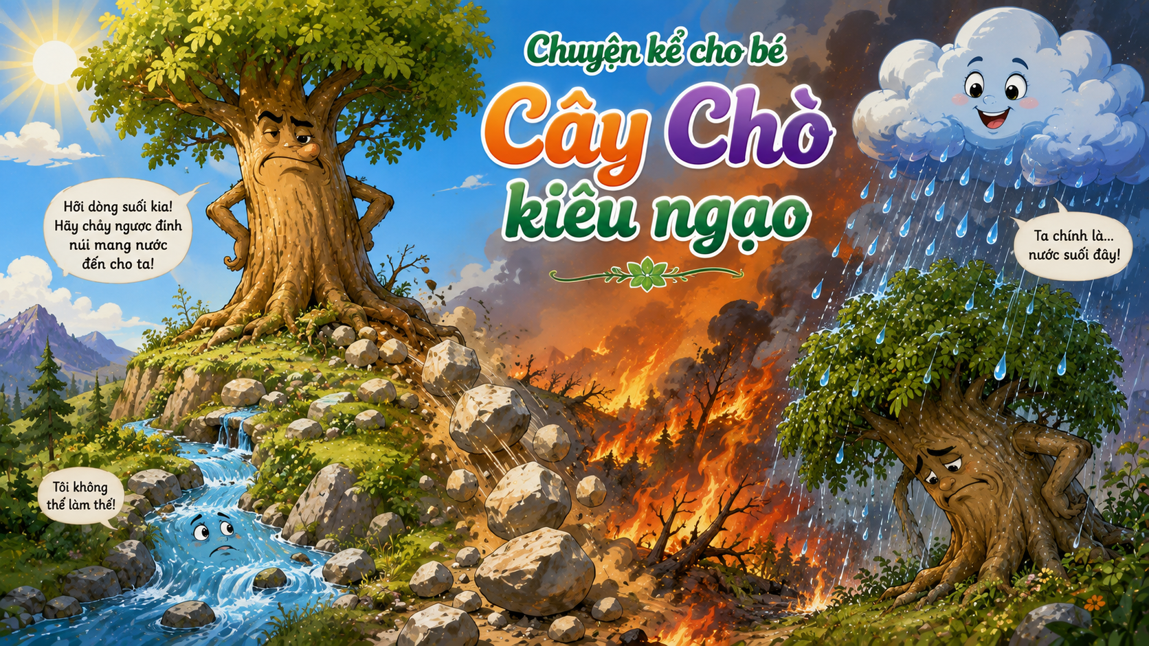 Chuyện kể cho bé Cây Chò kiêu ngạo