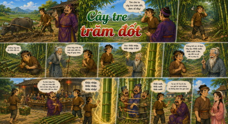Truyện cổ tích Cây tre trăm đốt