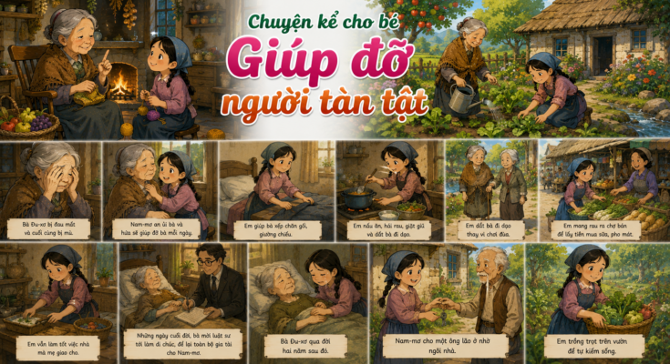 Chuyện kể cho bé Giúp đỡ người tàn tật