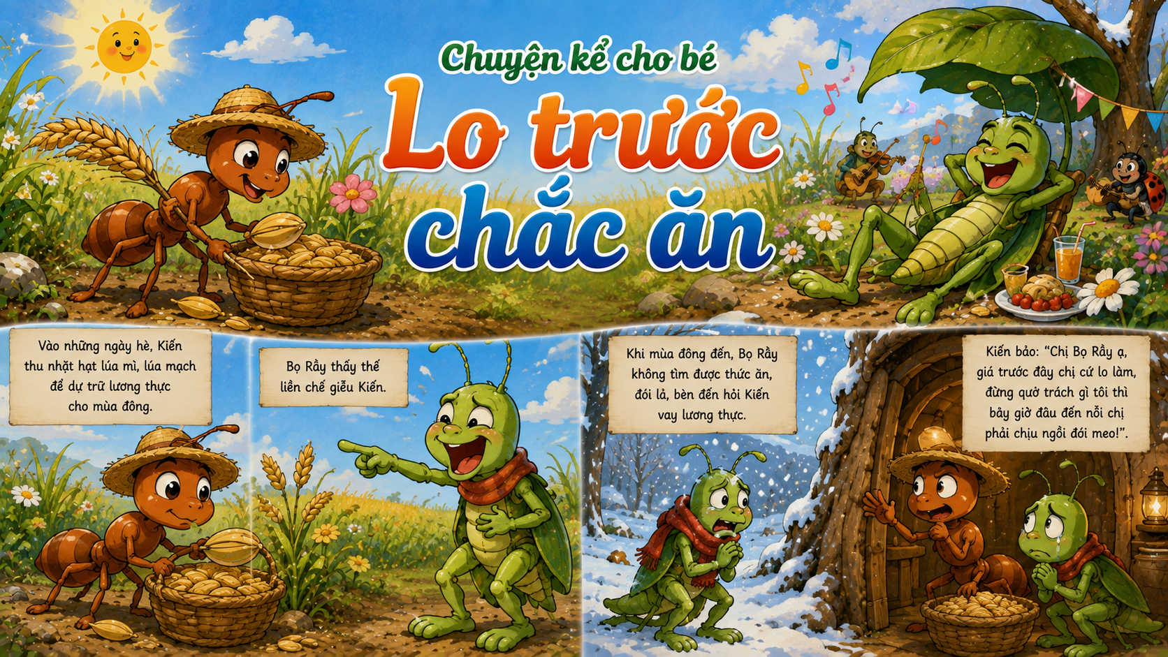 Chuyện kể cho bé Lo trước chắc ăn