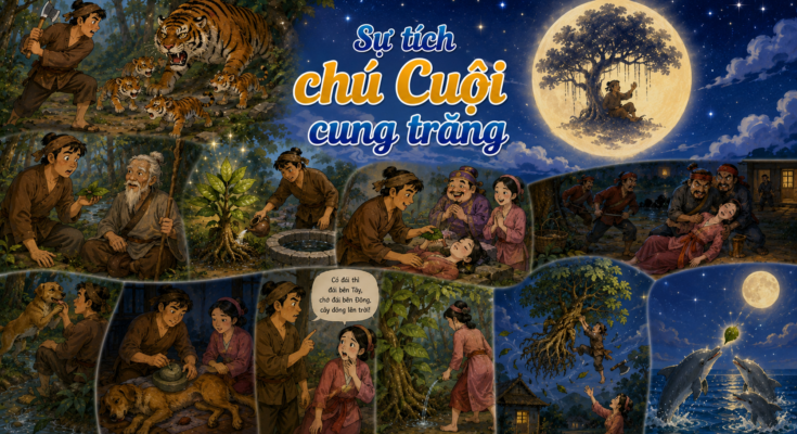 Truyện cổ tích Sự tích chú Cuội cung trăng