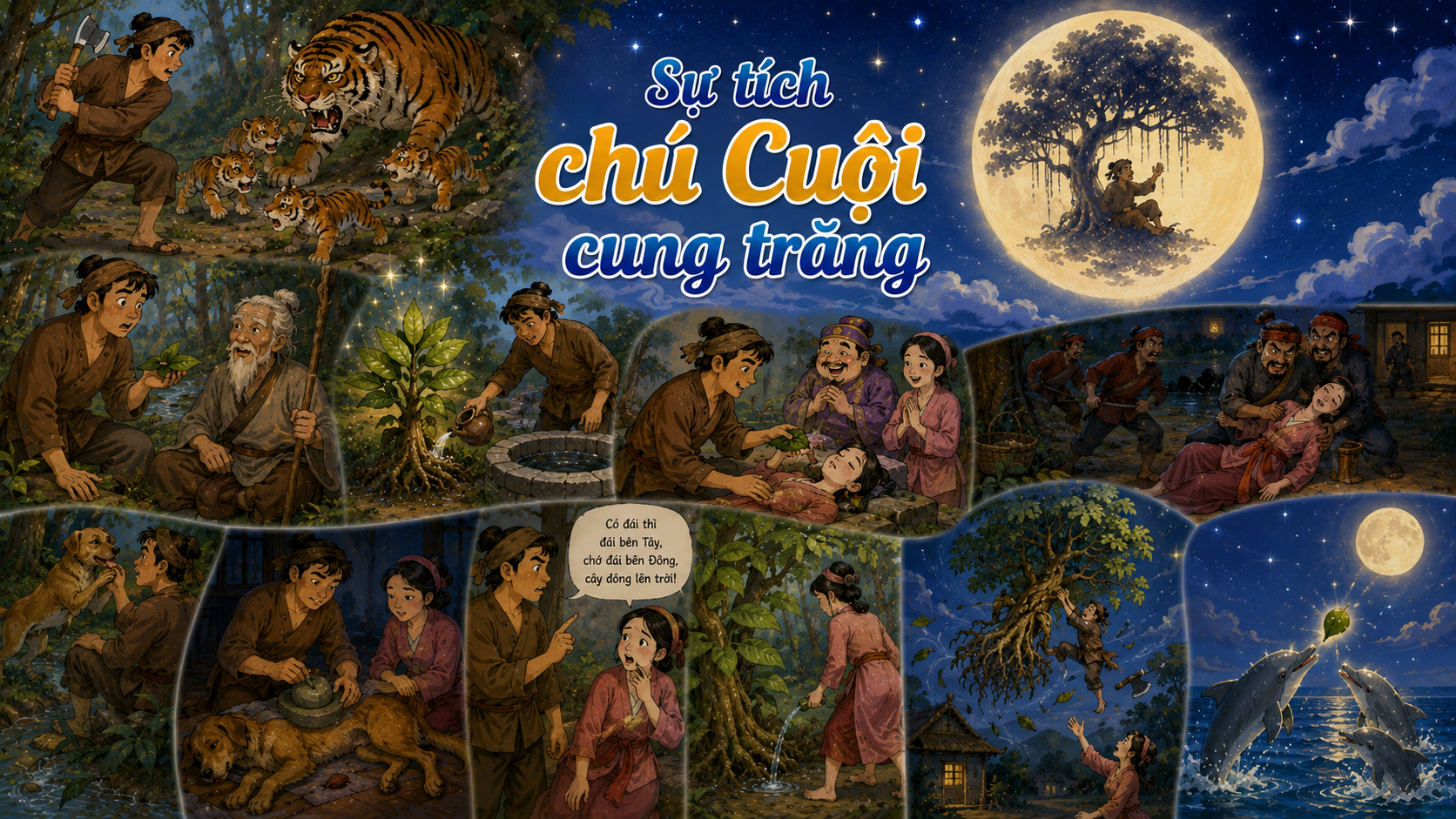 Truyện cổ tích Sự tích chú Cuội cung trăng